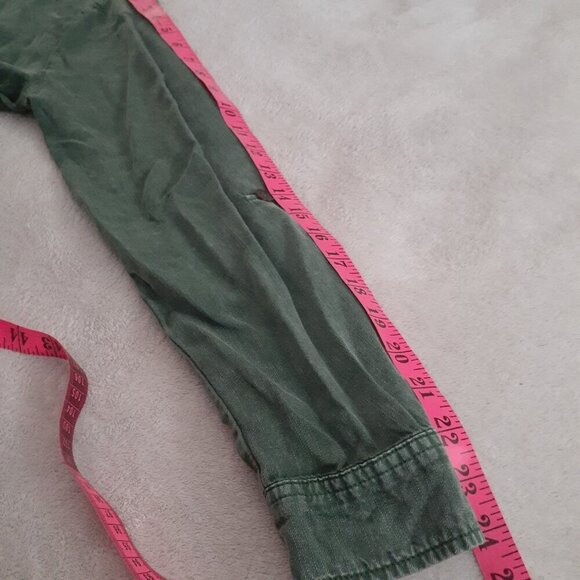 Billy T Women's Size S Pine Green City 2-way Collared Button Up Lyocell Dress - Picture 9 of 10